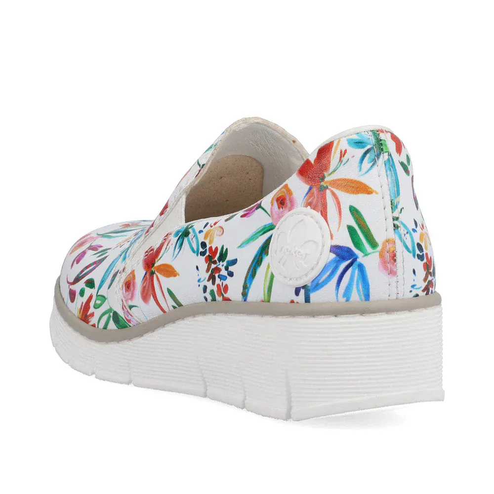 Rieker Women's 53766-90 Slip On Loafers- Multi - Image 3
