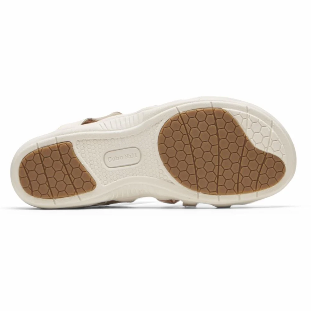 Cobb Hill Women's Rubey Woven Sandals- Cream - Image 4