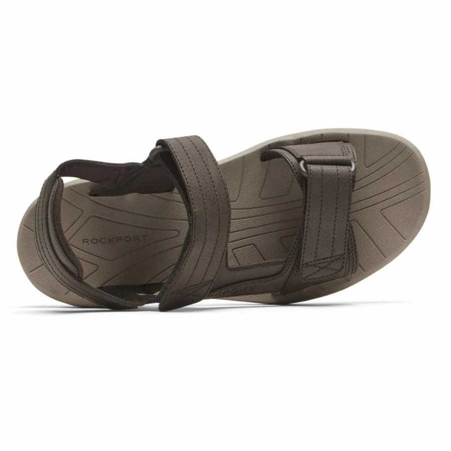Rockport Men's Byron Quarter Strap Sandals- Brown - Image 3