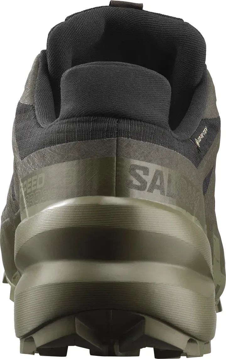 Salomon Men's Speedcross 6 Gore-Tex® Trail Runners- Black/ Lichen Green - Image 5