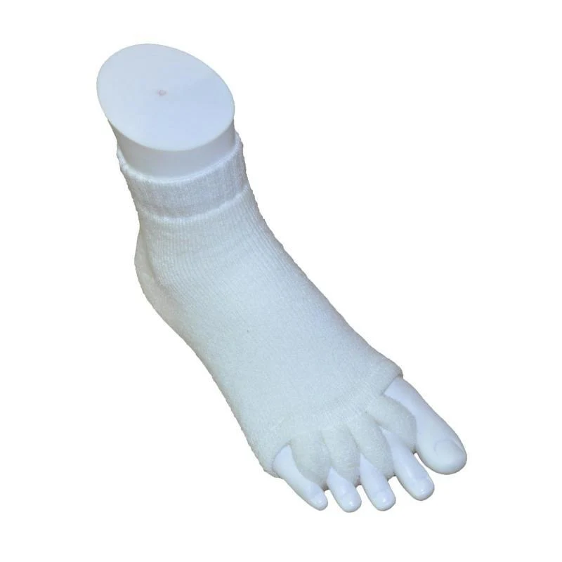 Simcan Unisex Comfort ToeMenders Socks- White