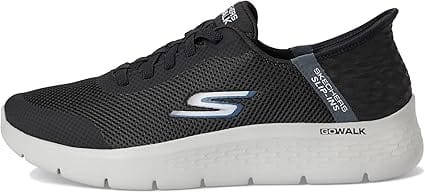 Skechers Men's Go Walk Flex Sneakers- Black/ Grey