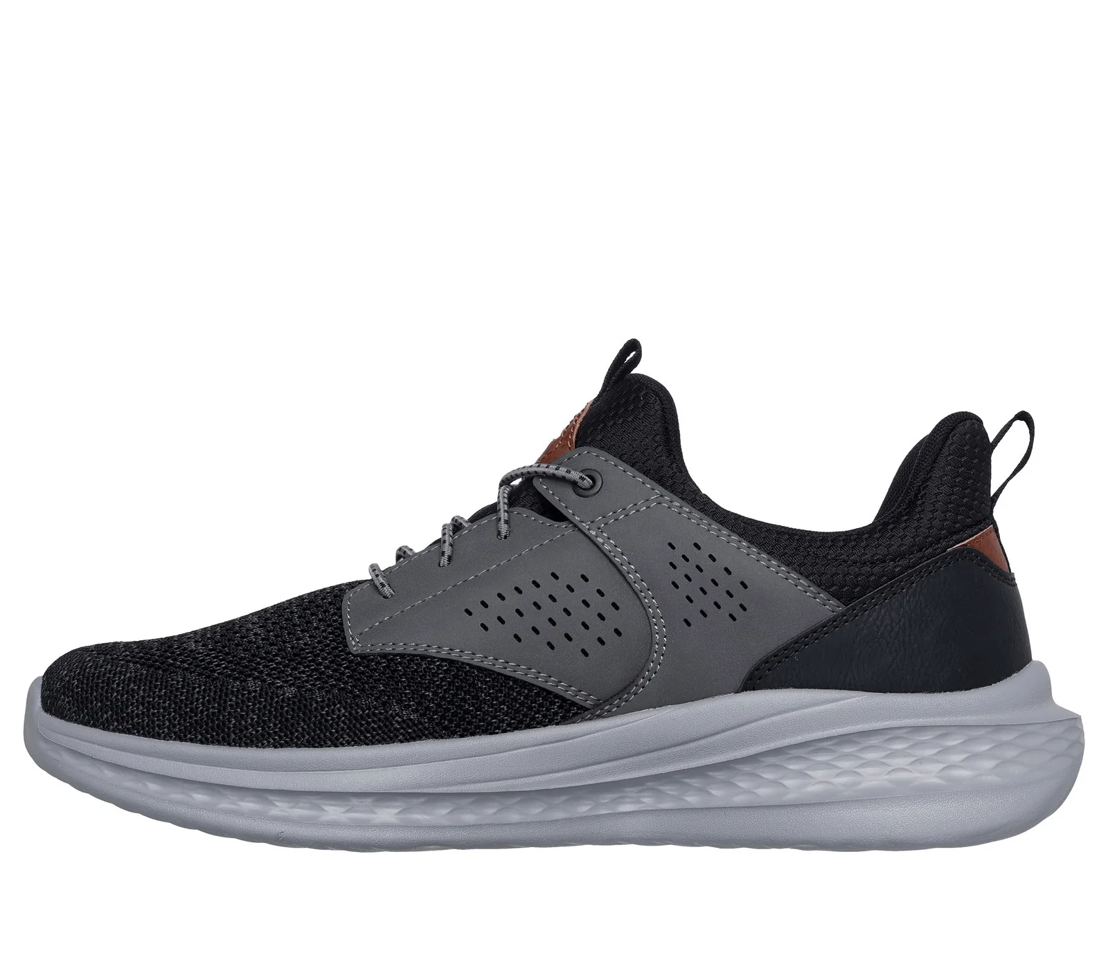 Skechers Men's Slade Breyer Sneakers- Black/ Grey - Image 5