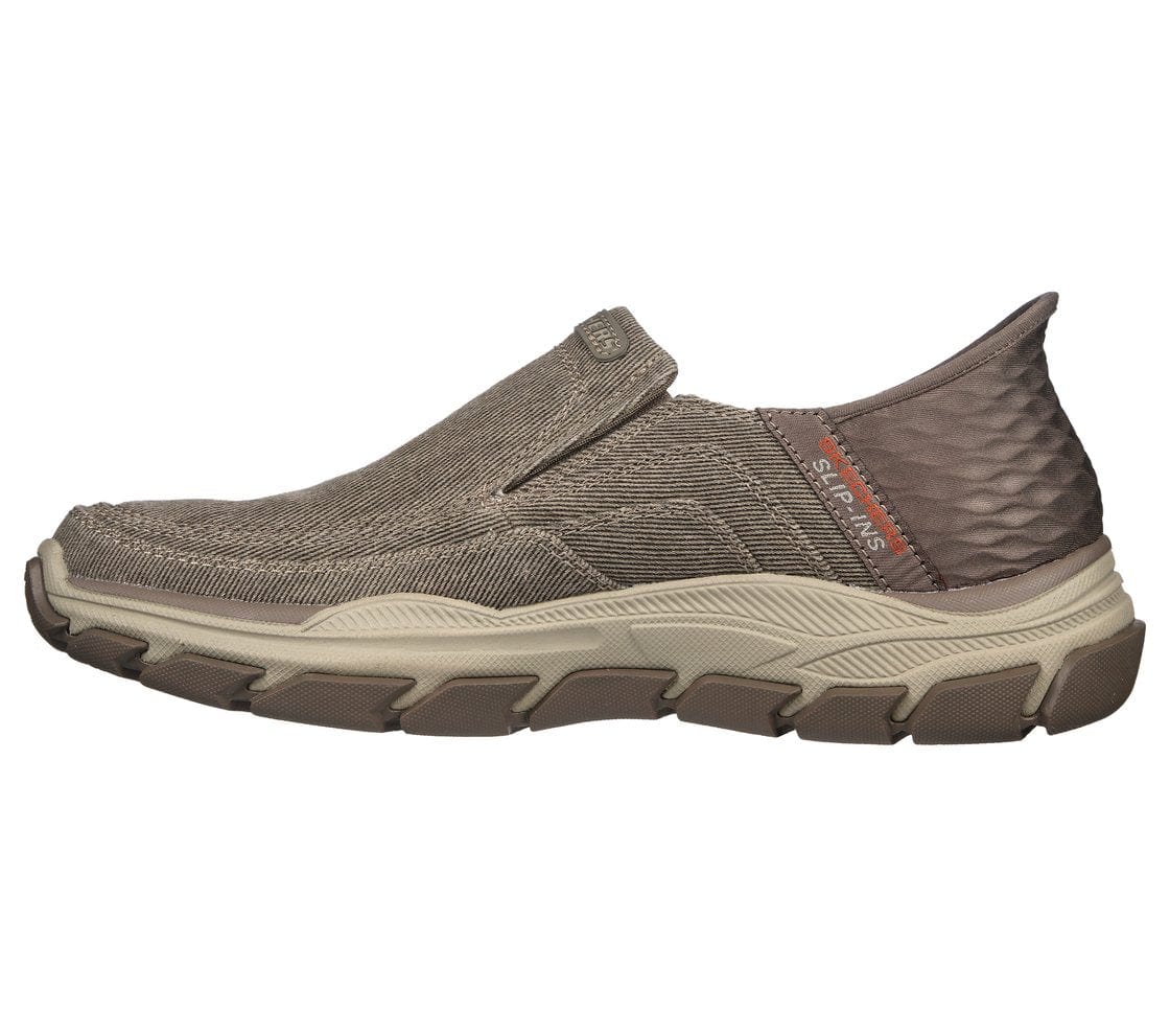 Skechers Men's Respected Holmgren Slip Ons- Taupe - Image 3