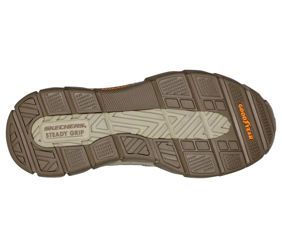 Skechers Men's Respected Holmgren Slip Ons- Taupe - Image 5