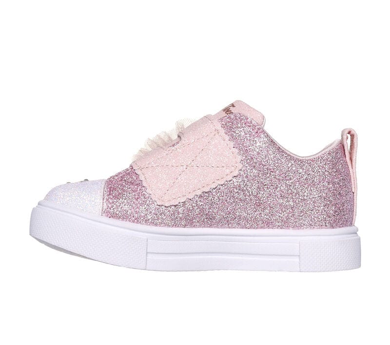 Skechers Kid's Twinkle Sparks Sneakers- Glitter Gems/ Rose Gold - Image 4
