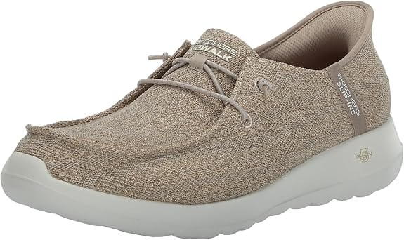 Skechers Women's Go Walk Joy  Idalis Sneakers- Taupe - Image 2