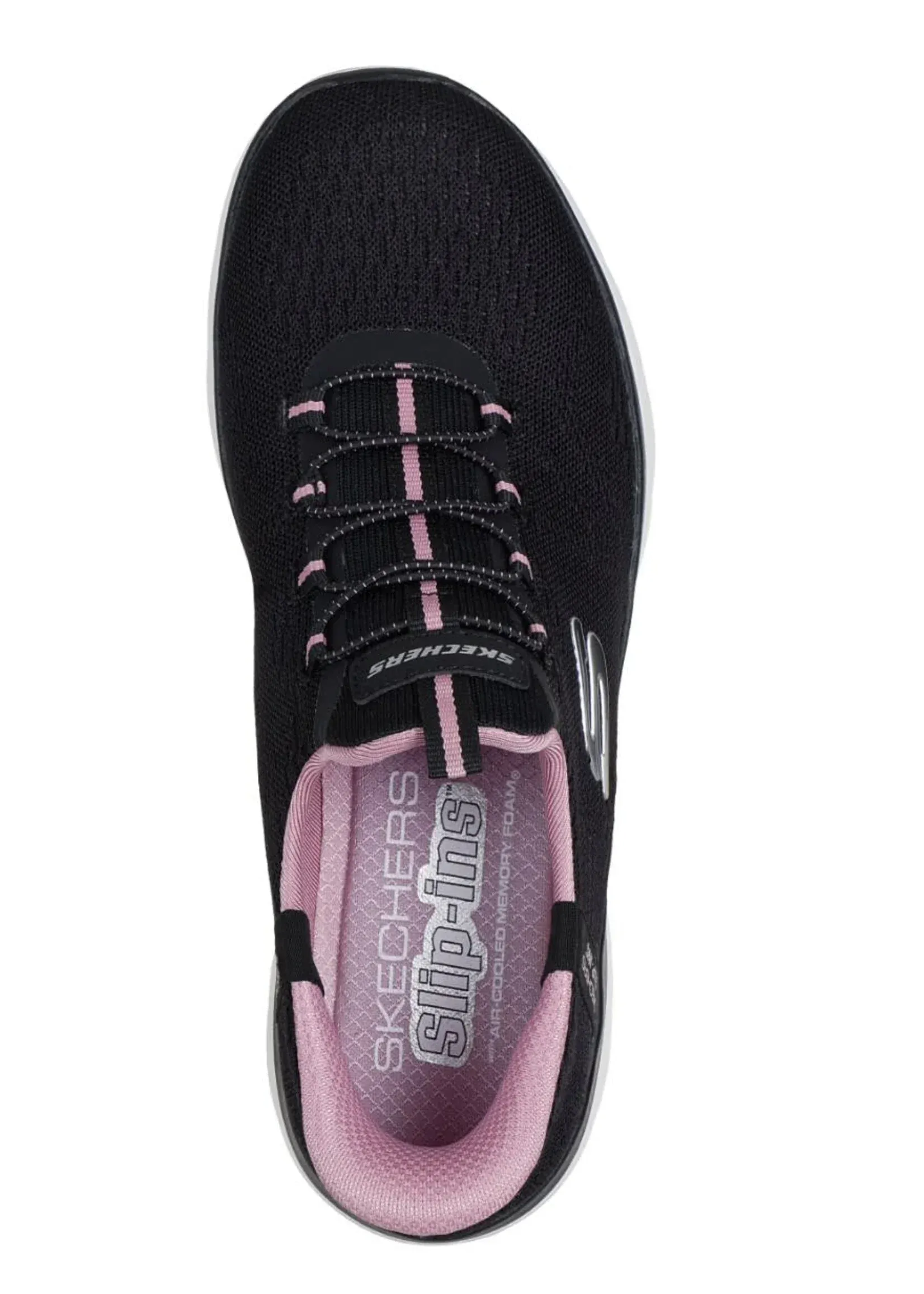 Skechers Women's Summit Dream Chaser Slip Ons- Black/ Mauve - Image 3