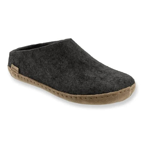 Glerups Open Heel Slippers- Charcoal - Image 3