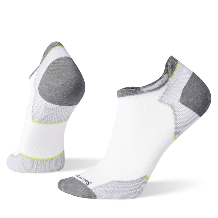 Smartwool Men's Run Low Athletic Socks- White