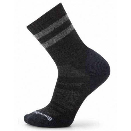 Smartwool Unisex Crew Height Athletic Socks- Charcoal/ Black