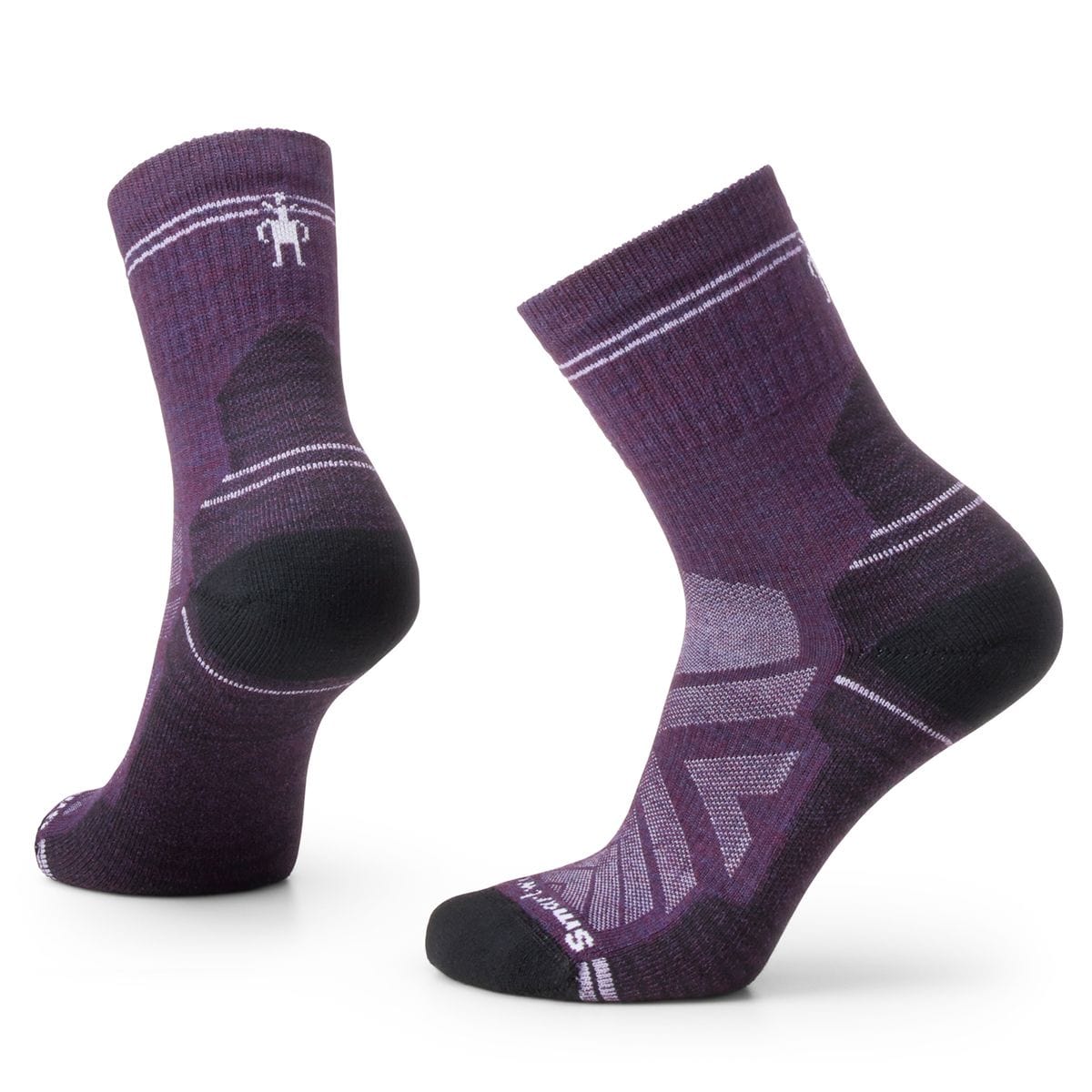 Smartwool Women's Light Cushion Hike Crew Socks- Purple Iris