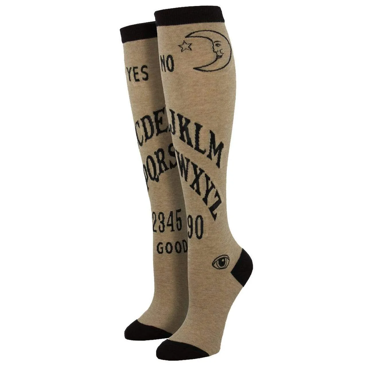 SockSmith Women's Graphic Cotton Crew Socks- Spirit Board Hemp
