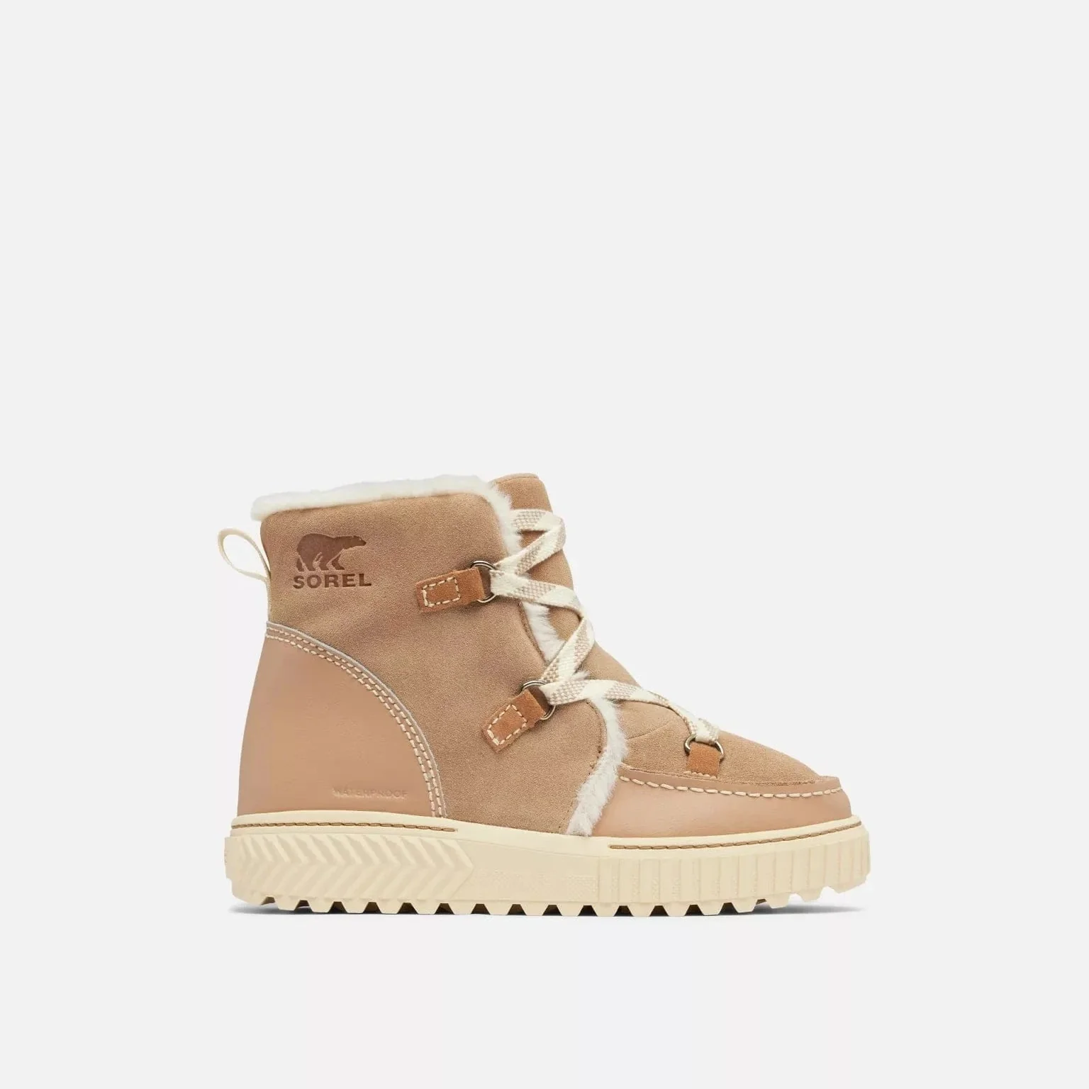 Sorel Women's Ona Ave Alpine Waterproof Boots- Dusty Tan/ Tawny Buff