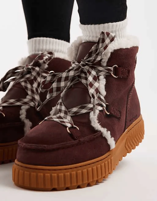 Sorel Women's Ona Ave Alpine Waterproof Boots- Redwood/ Gum 2 - Image 2