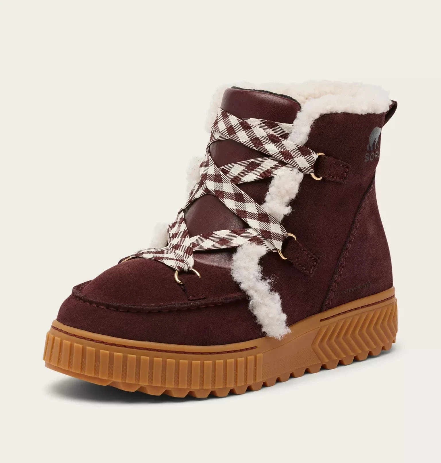 Sorel Women's Ona Ave Alpine Waterproof Boots- Redwood/ Gum 2 - Image 4