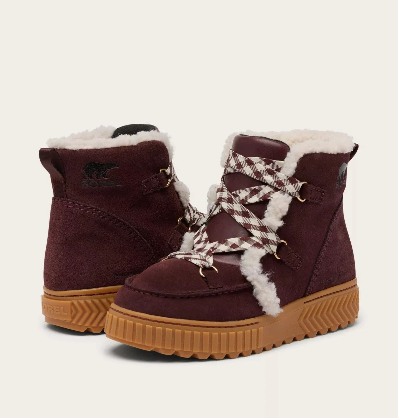 Sorel Women's Ona Ave Alpine Waterproof Boots- Redwood/ Gum 2 - Image 5