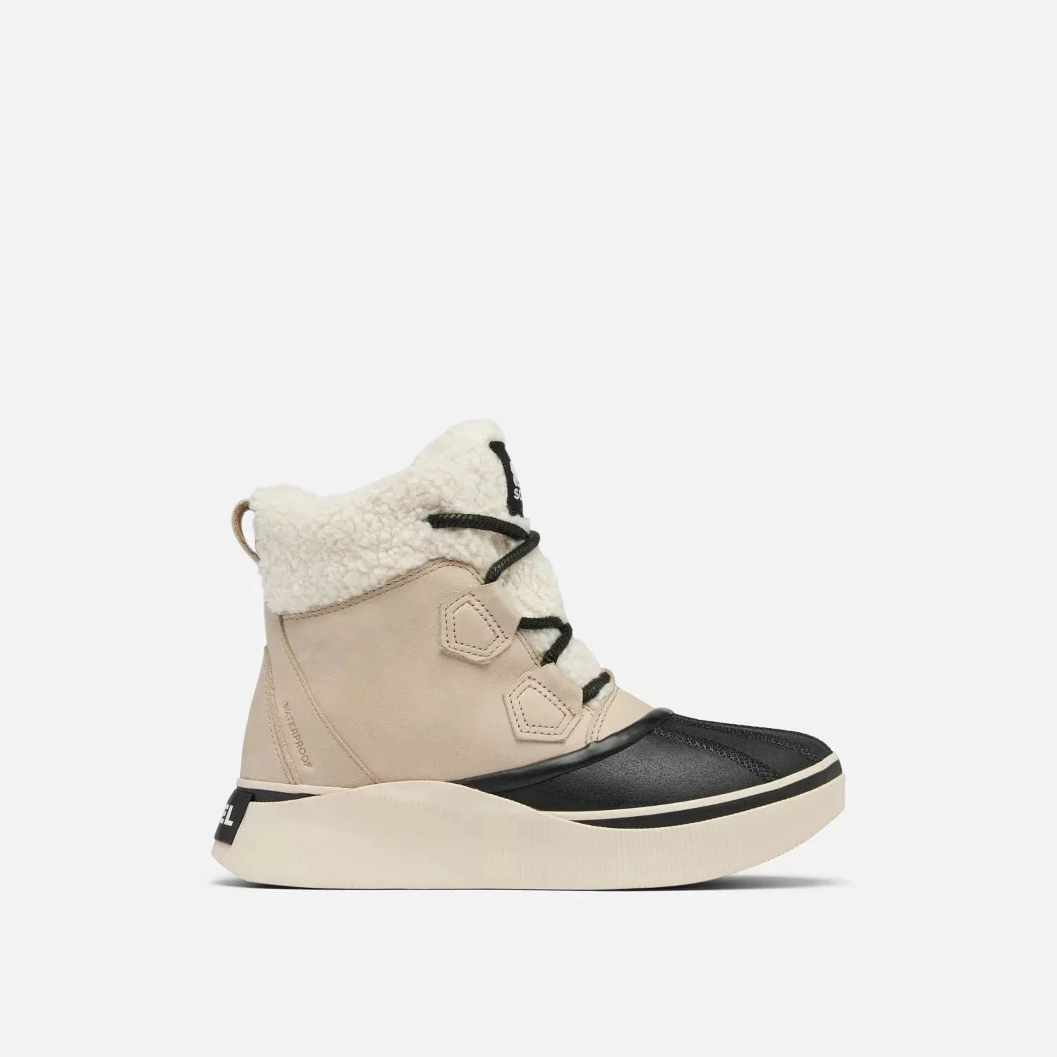 Sorel Women's Out N About IV Chillz Waterproof Boots- Omega Taupe/ Black