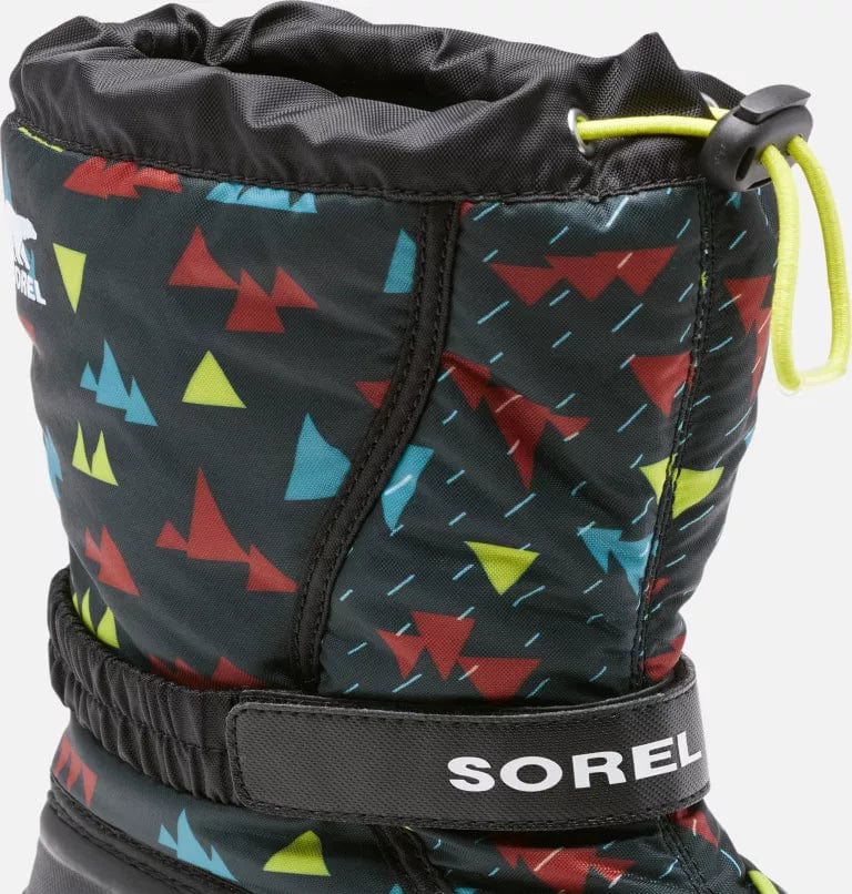 Sorel Kids Flurry Print Winter Boots- Black - Image 2