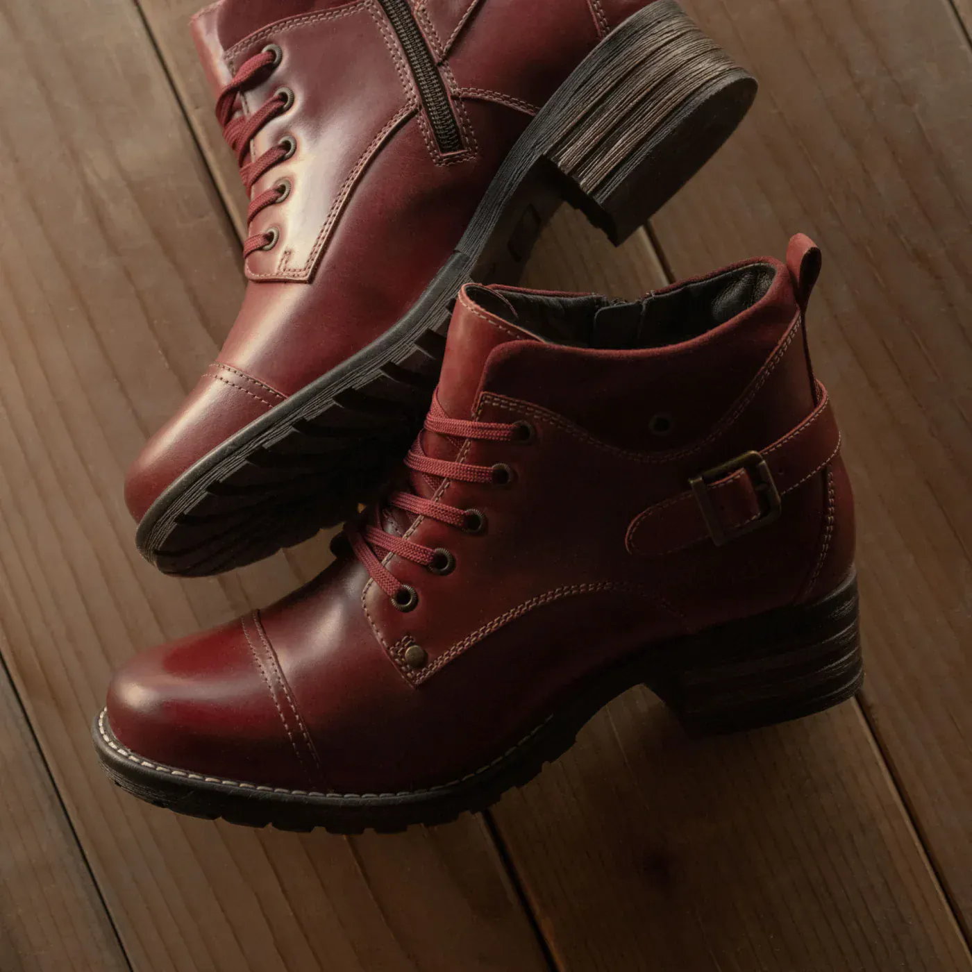 Taos Women's Mini Crave Boots- Red - Image 6