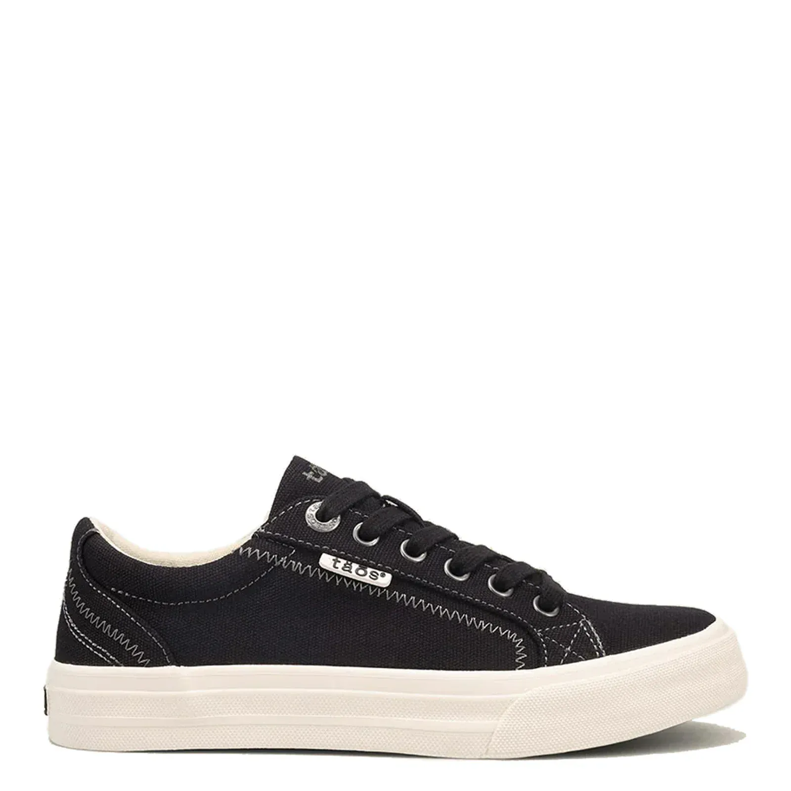 Taos Women's Plim Soul Canvas Sneakers- Black Campus