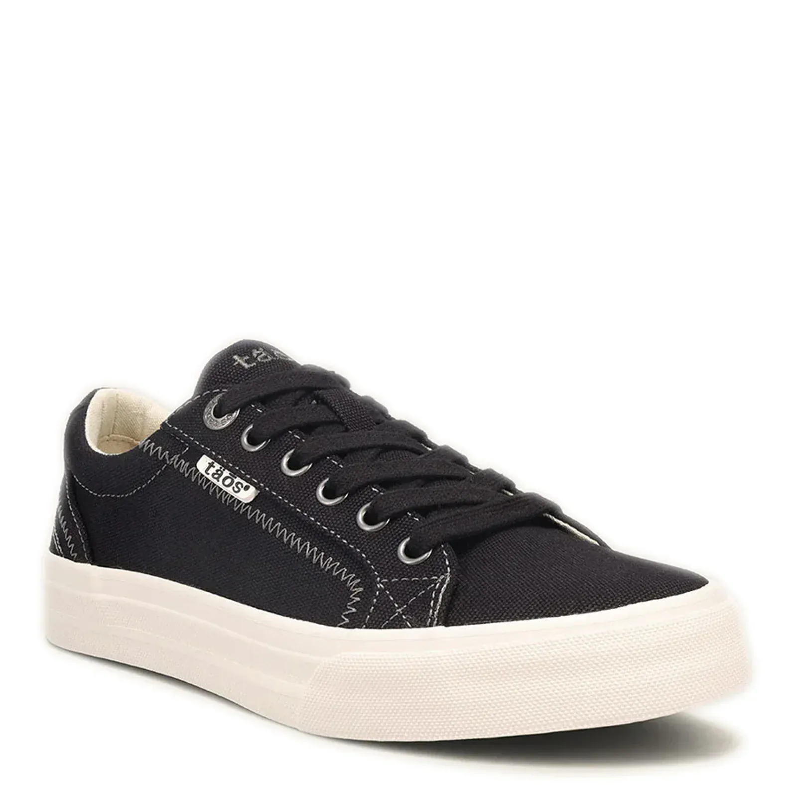 Taos Women's Plim Soul Canvas Sneakers- Black Campus - Image 2