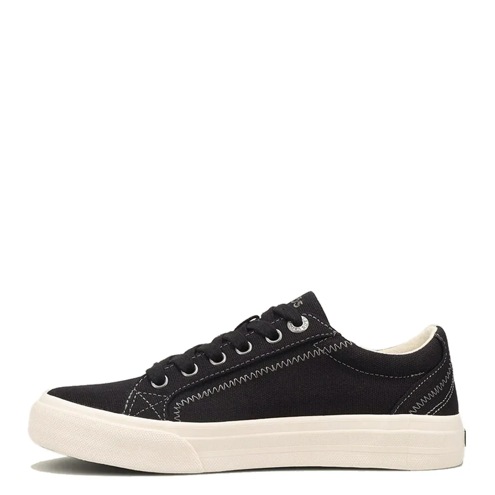 Taos Women's Plim Soul Canvas Sneakers- Black Campus - Image 3