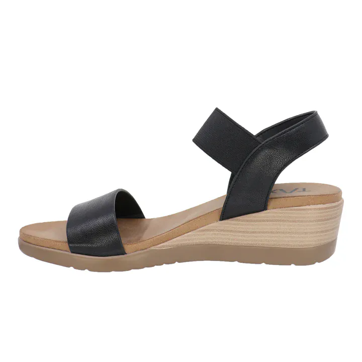 Taxi Women's Debbie 01 Wedge Sandals- Black - Image 2