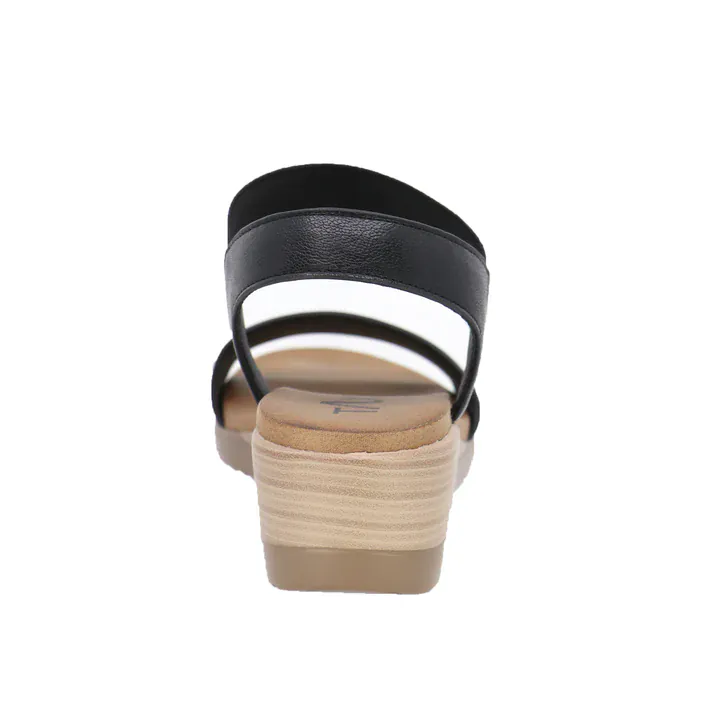 Taxi Women's Debbie 01 Wedge Sandals- Black - Image 5