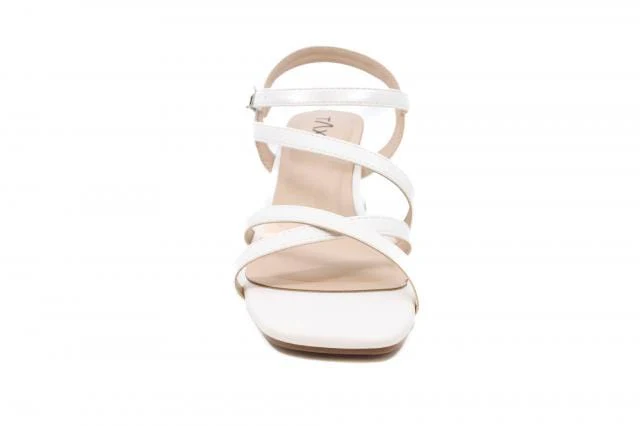 Taxi Women's Liv 01 Strappy Heels- White - Image 2