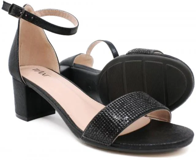 Taxi Women's Macy 02 Block Heels- Black Shiny - Image 2