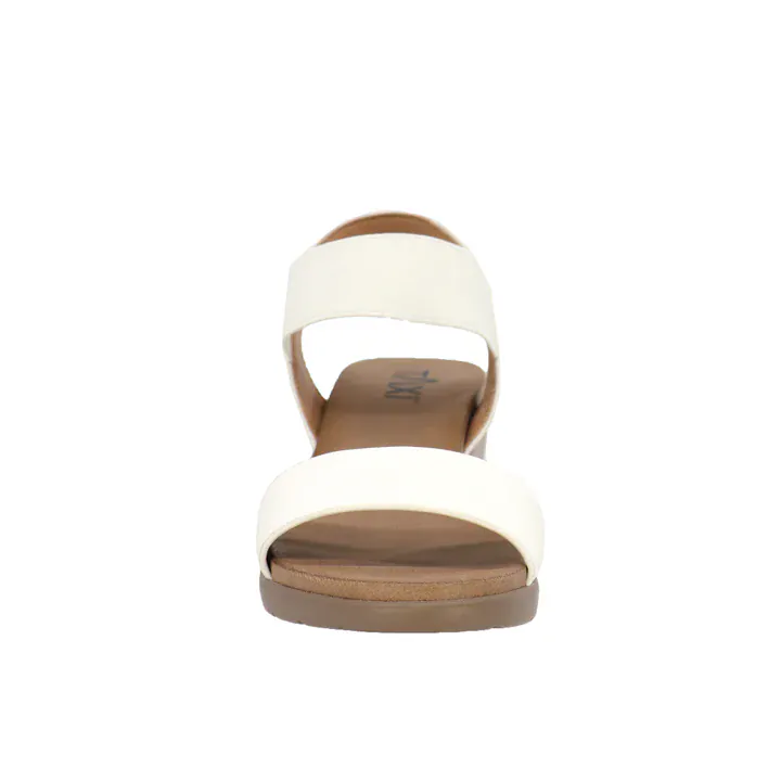 Taxi Women's Debbie 01 Wedge Sandals- White - Image 5