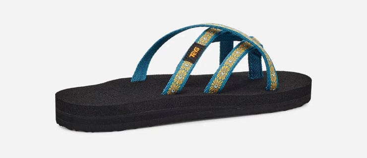 Teva Women's Olowahu Flips- Flower/ Loom Yellow - Image 3