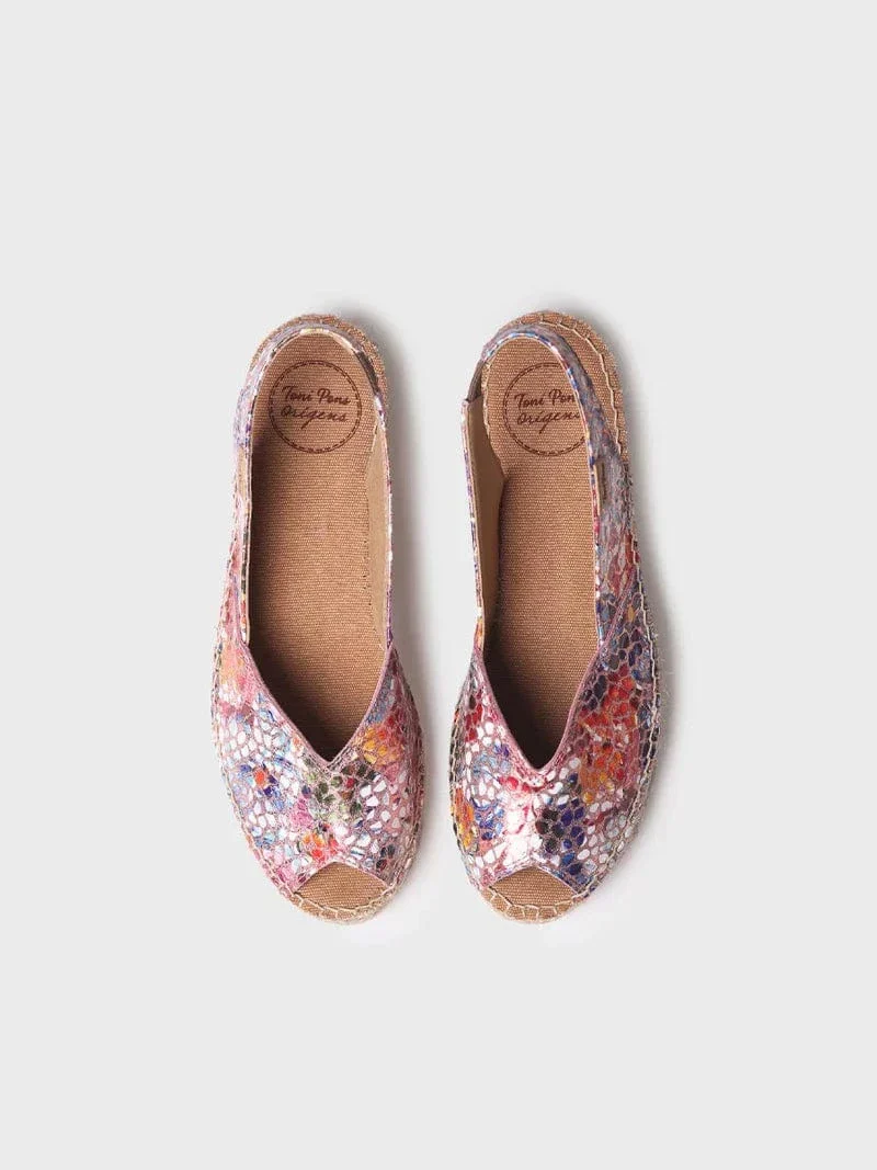 Toni Pons Women's Bernia-PM Espadrille Wedges-Taupe Multi - Image 3