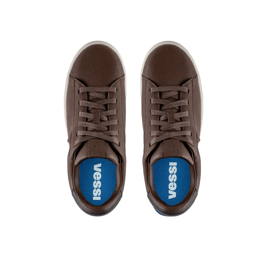 Vessi Men's Soho Sneakers- Dark Teak/ Dune - Image 3