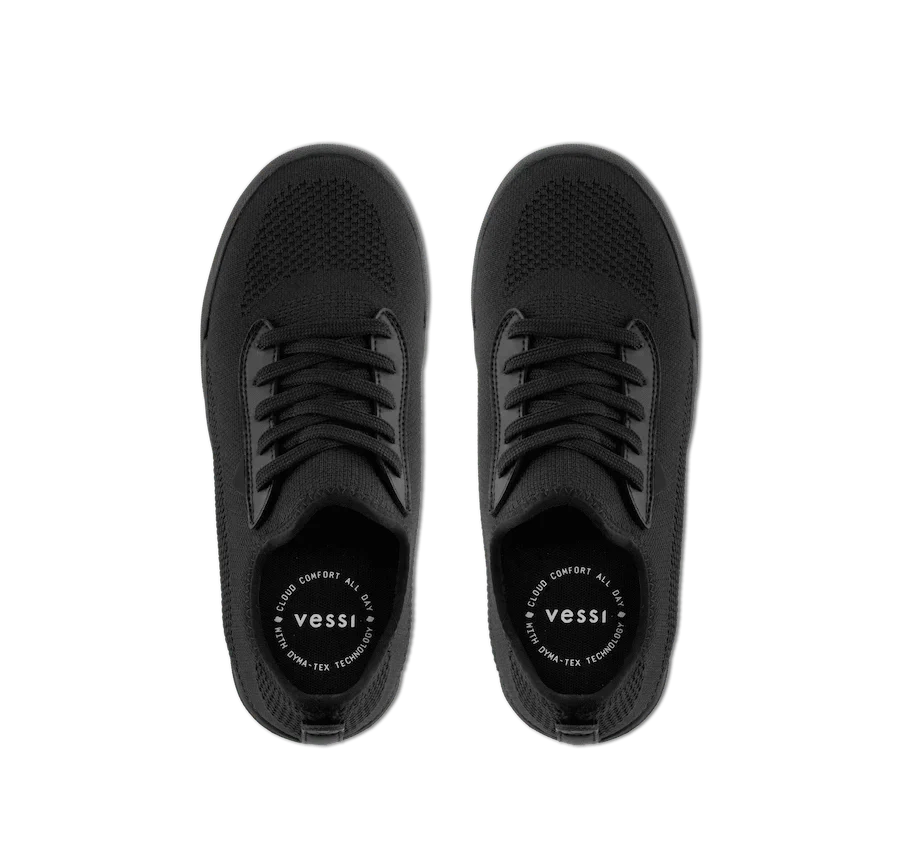 Vessi Men's Weekend Sneakers- Space Black - Image 4