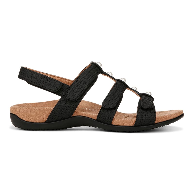 Vionic Women's Amber Sandals - Black/ Pearl - Image 3