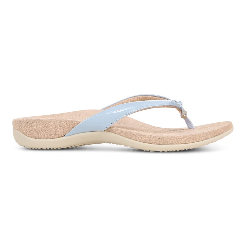 Vionic Women's Bella II Flip Flops- Skyway Blue Patent - Image 2