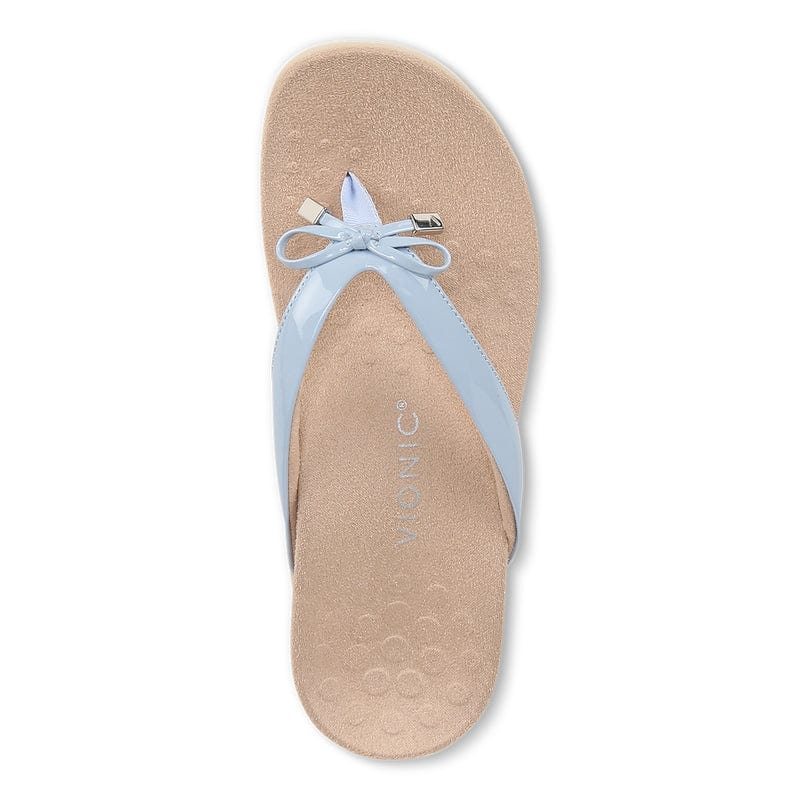 Vionic Women's Bella II Flip Flops- Skyway Blue Patent - Image 4