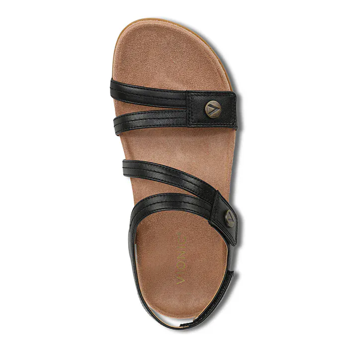 Vionic Women's Essie Sandals- Black Leather - Image 5