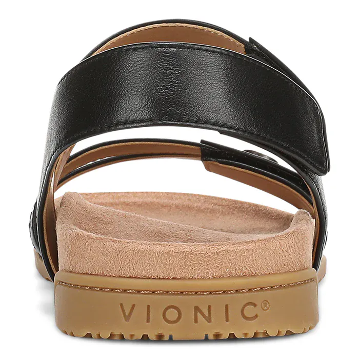 Vionic Women's Essie Sandals- Black Leather - Image 6