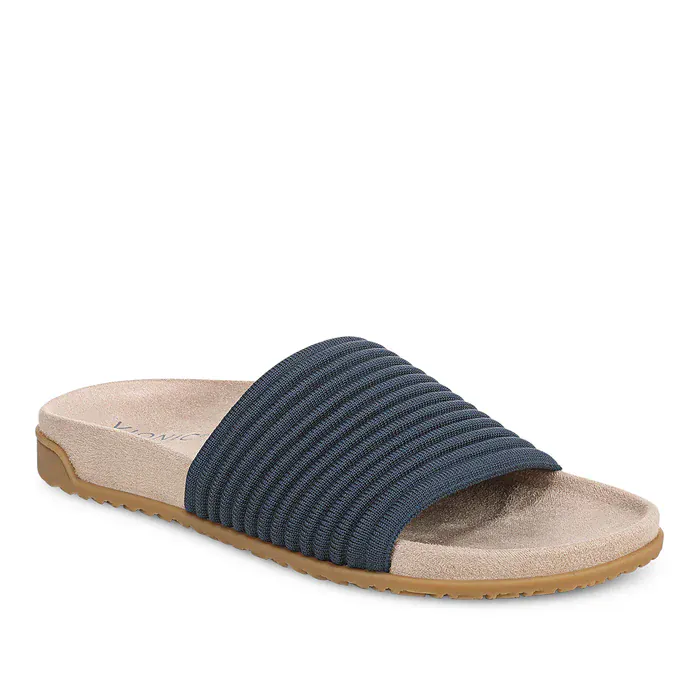 Vionic Women's Evie Knit Slide Sandals- Dark Denim