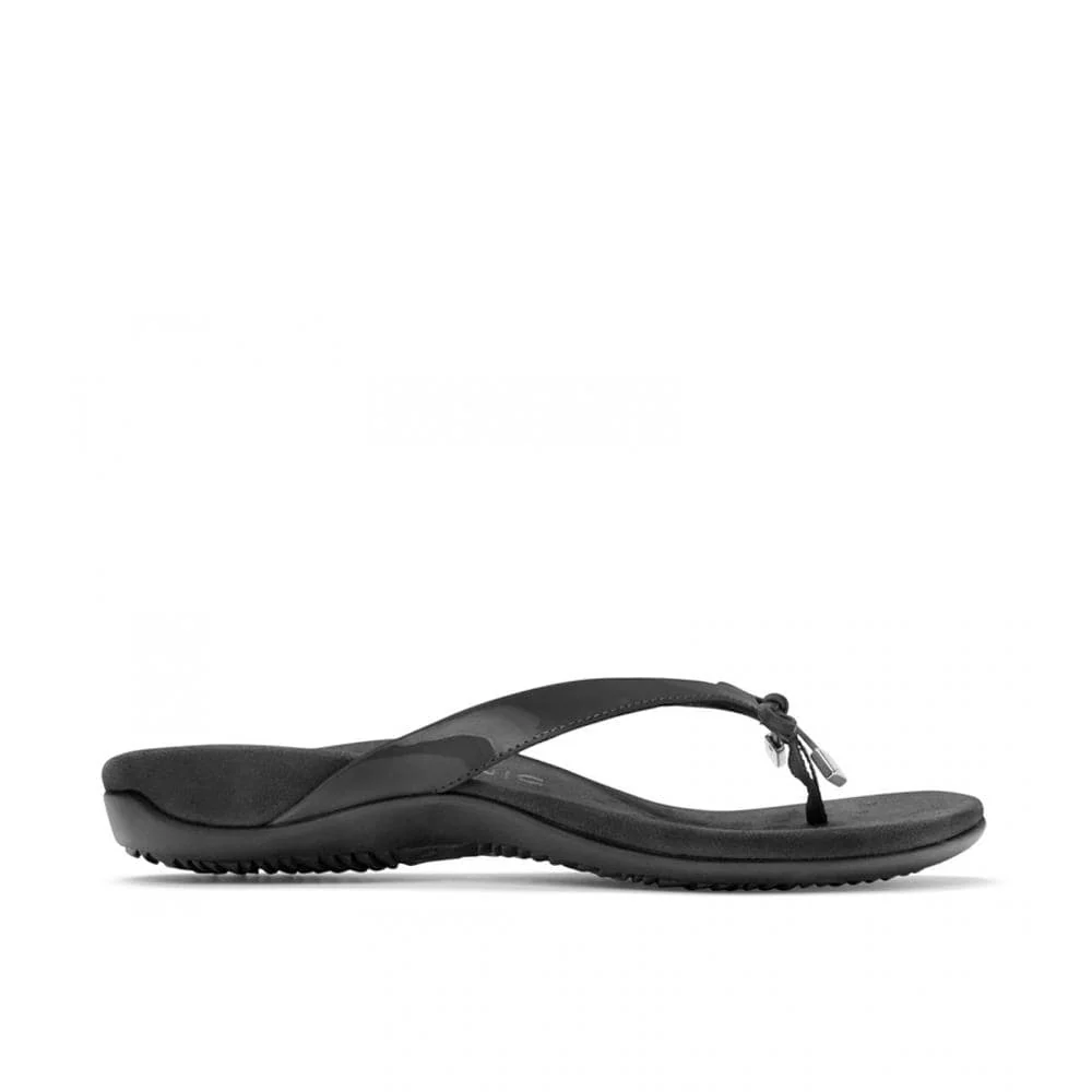 Vionic Women's Bella II Flip Flops- Black Patent - Image 2