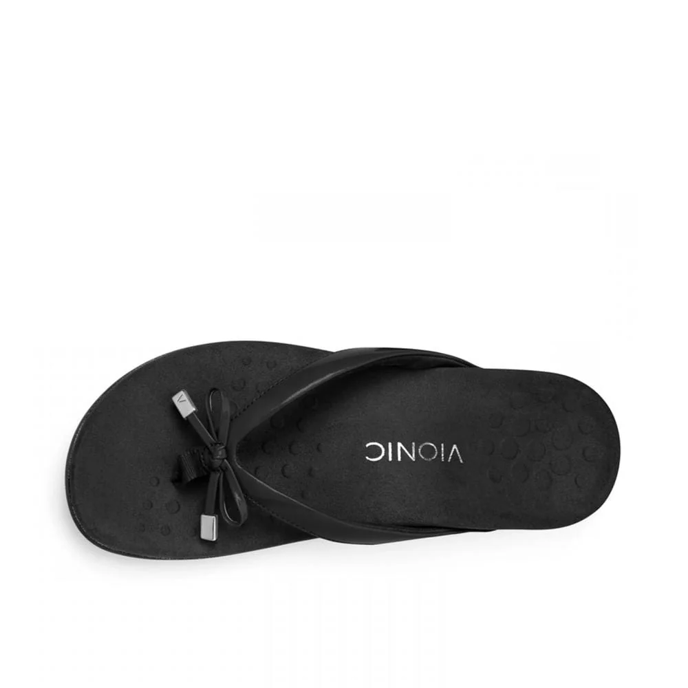 Vionic Women's Bella II Flip Flops- Black Patent - Image 5
