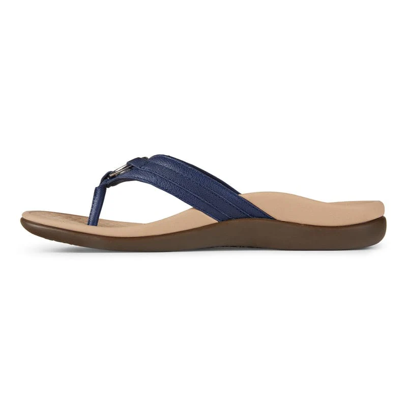 Vionic Women's Aloe Flip Flops- Navy - Image 4