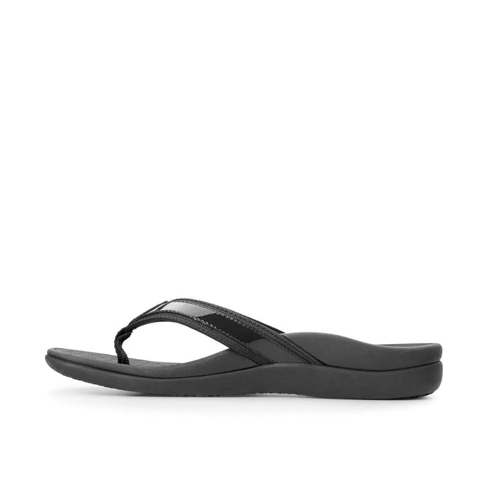 Vionic Women's Tide II Flip Flops- Black Patent - Image 3