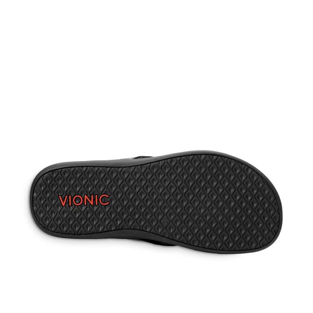 Vionic Women's Tide II Flip Flops- Black Patent - Image 6