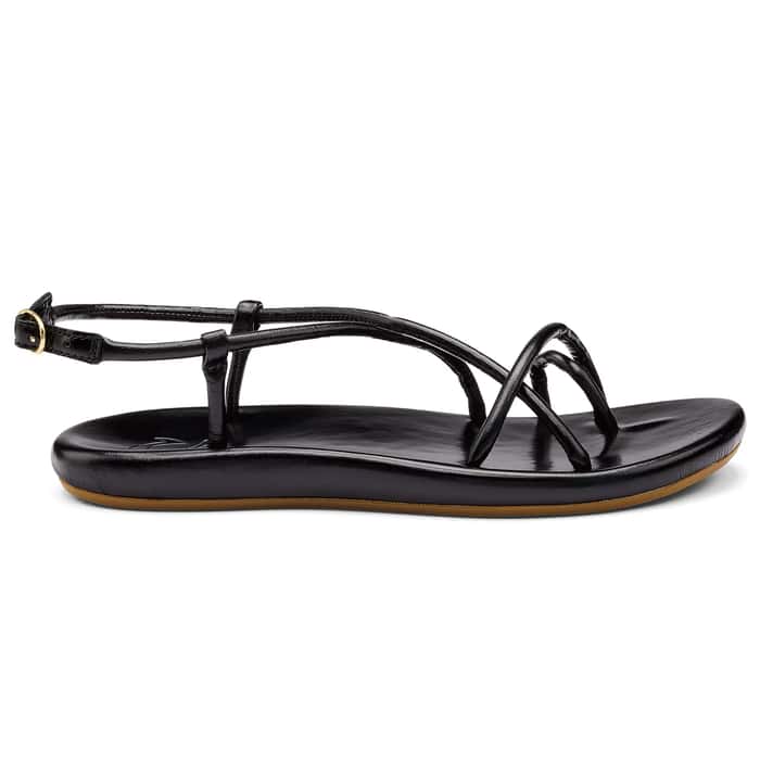 OluKai Women’s Waiau Slingback Sandals- Black